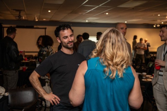 Attendees in conversation during a break at the Future Proof Creator Summit 2026