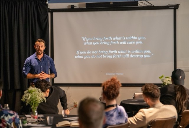Brian Maierhofer speaking at the Future Proof Creator Summit 2026