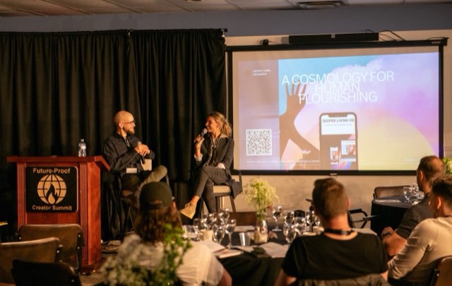Olivia Peers speaking at the Future Proof Creator Summit 2026
