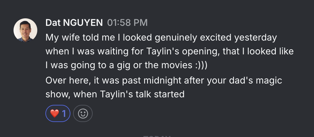 A 2026 summit attendee's social post